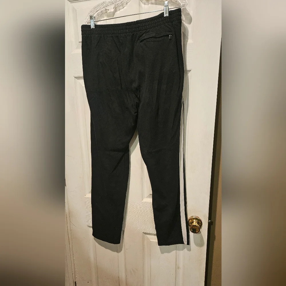 Polo by Ralph Lauren Black Sweatpants with White Side Stripes